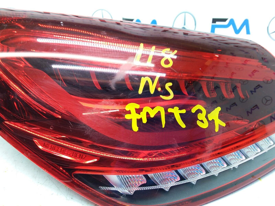 MERCEDES CLA W118 REAR PASSENGER SIDE N/S LED LIGHT FMT34 (DAMAGED)