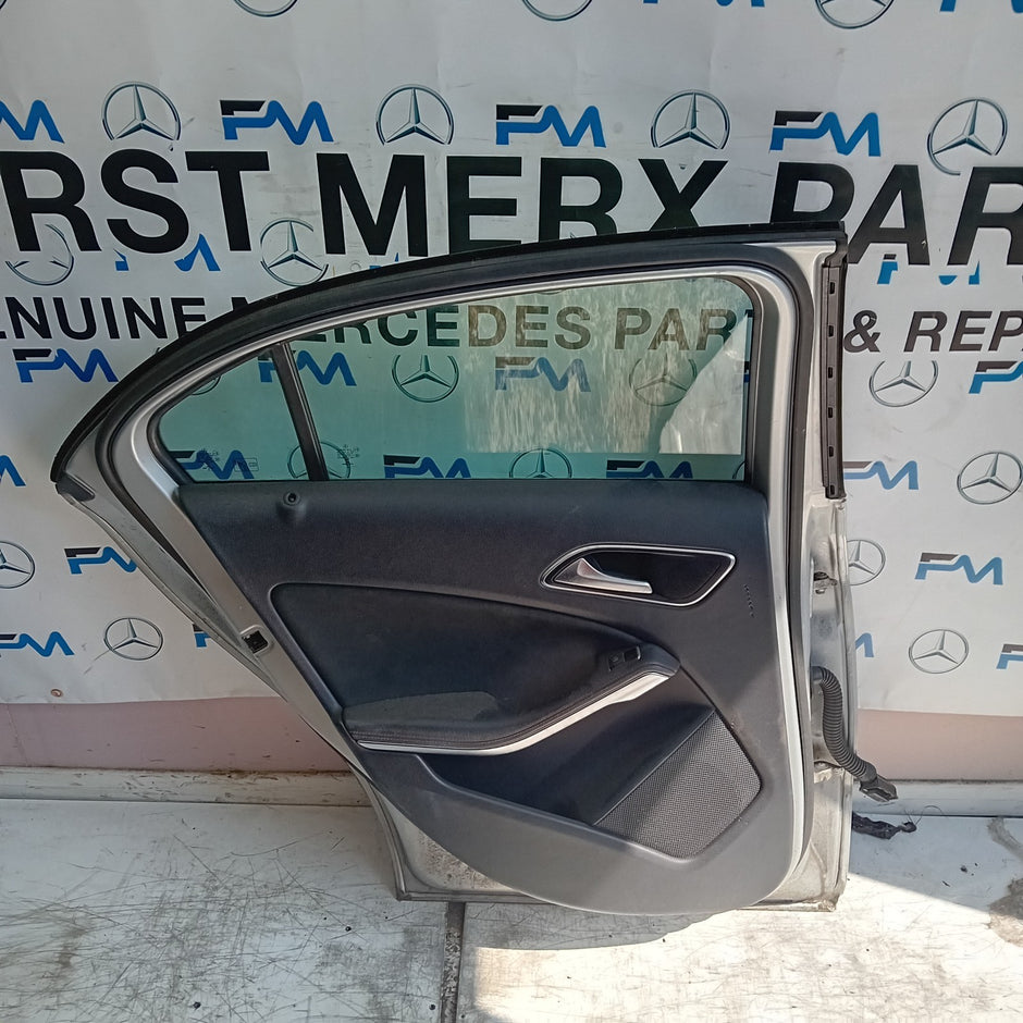 MERCEDES A-CLASS W176 PASSENGER REAR DOOR NSR SILVER 2012-18 COMPLETE FMD353