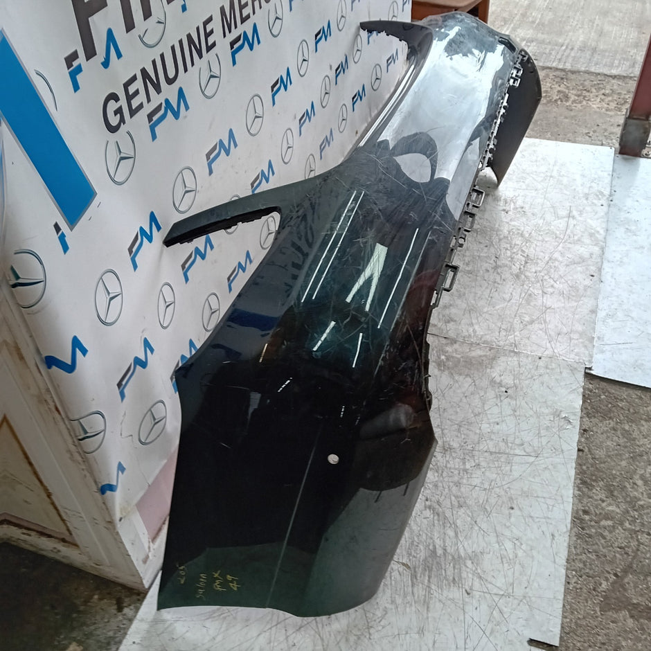 MERCEDES BENZ C-CLASS W205 SLN REAR BUMPER 2015 BLACK A2058550138 FMX49