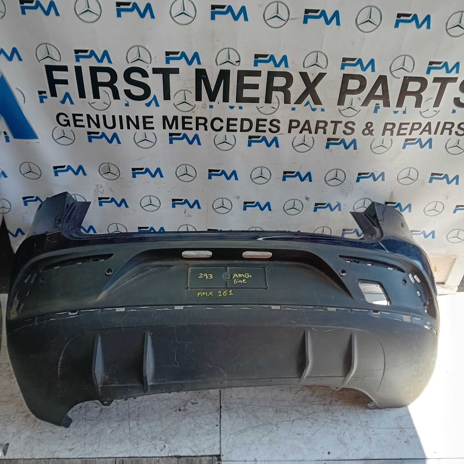 MERCEDES BENZ EQC W293  REAR BUMPER A2938851601 2018 BLUE FMX161