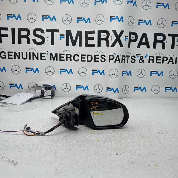 MERCEDES C-CLASS 2014 On W205 DRIVER SIDE WING MIRROR A2058104402 BLACK FMM6