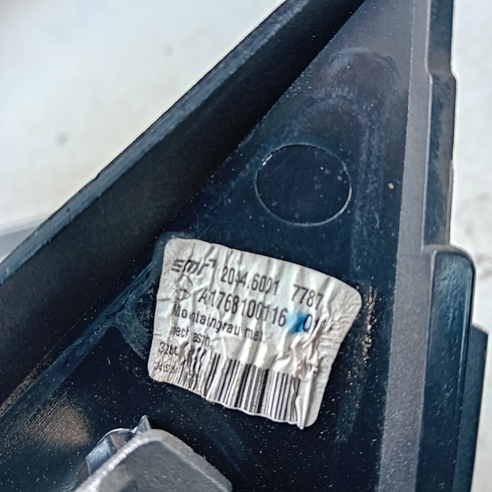 MERCEDES A-CLASS  W176 PASSENGER SIDE WING MIRROR A1768100116 SILVER FMM39