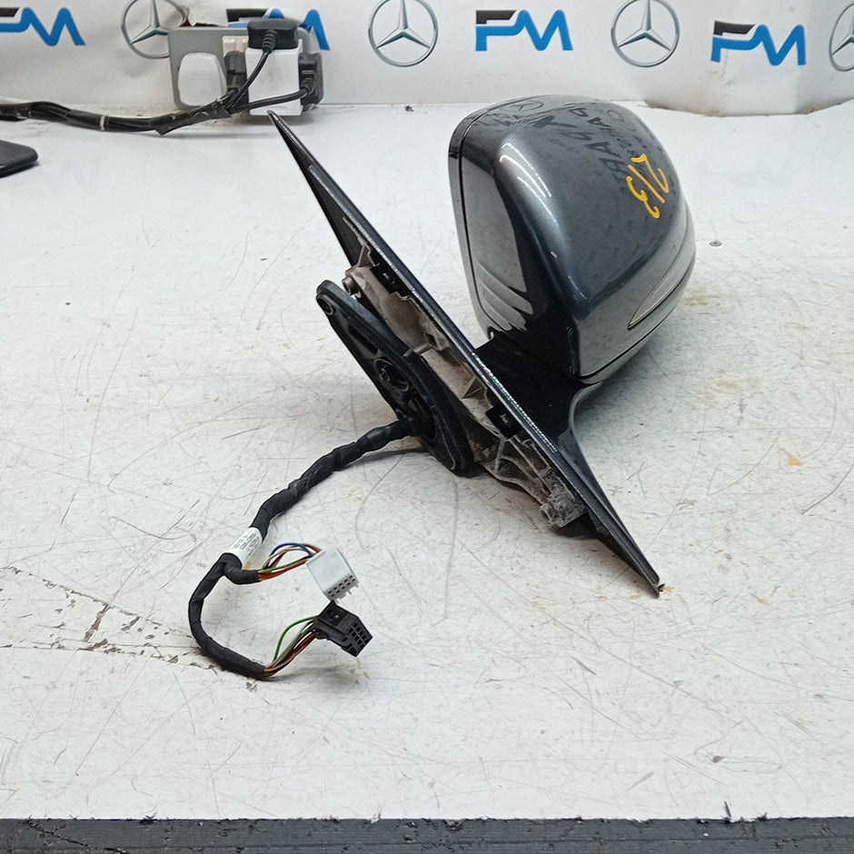MERCEDES E-CLASS W213 PASSENGER SIDE WING MIRROR GREY A2138102500 PL FMM46