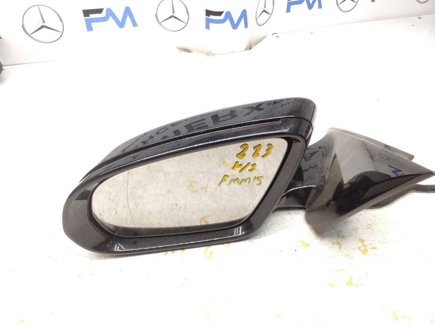 MERCEDES E-CLASS 2016 On W213 PASSENGER SIDE WING MIRROR A2138102500 BLACK FMM15