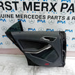 MERCEDES BENZ CLA W117 PASSENGER REAR DOOR NSR 2013-19 BLACK COMPLETE FMD272