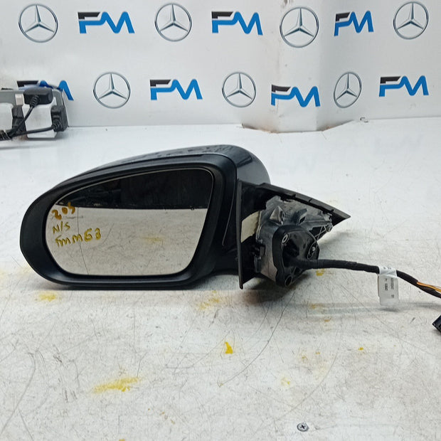MERCEDES C-CLASS W205 PASSENGER  WING MIRROR NSF GREY 2014 PL A2058104702 FMM63