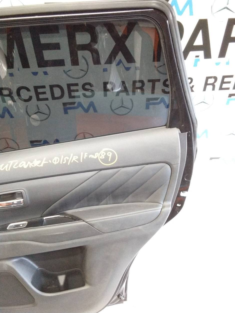 MITSUBISHI OUTLANDER DRIVER SIDE REAR DOOR O/S/R COMPLETE BLACK FMD89