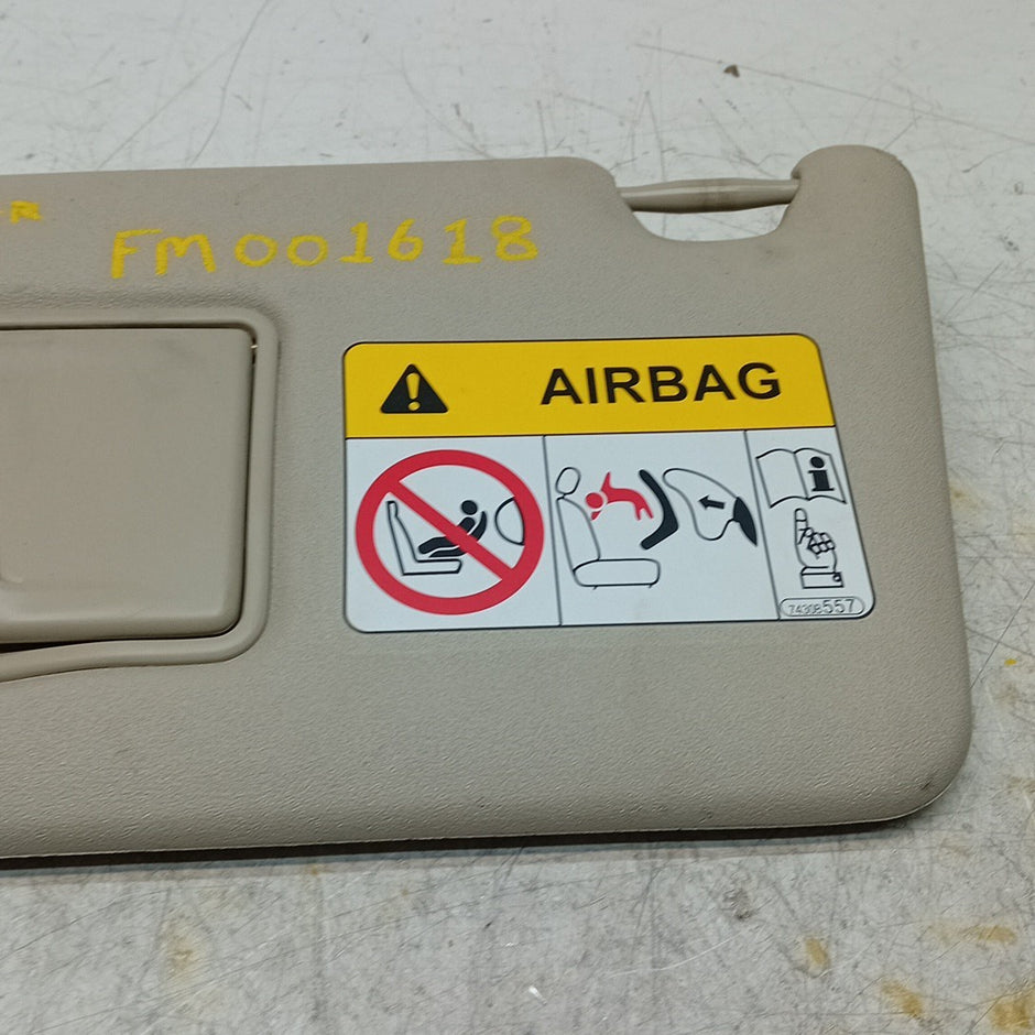 MITSUBISHI OUTLANDER MK3 SUN VISOR PASSENGER SIDE 7620B019 2014 FM001618