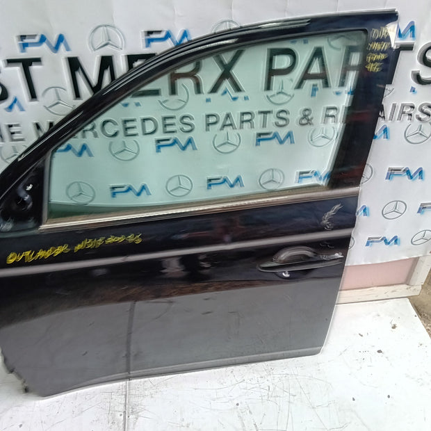 MITSUBISHI OUTLANDER PASSENGER SIDE FRONT DOOR N/S/F COMPLETE BLACK FMD46
