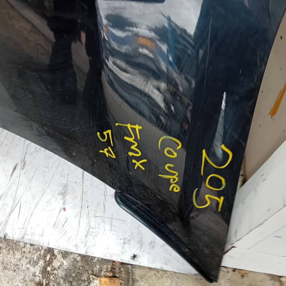 MERCEDES BENZ C-CLASS W205 COUPE REAR BUMPER 2015 BLACK FMX57