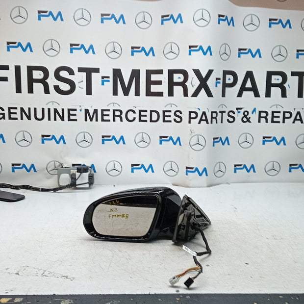 MERCEDES S-CLASS W222 PASSENGER WING MIRROR NS BLACK A2228101516 2014 PL FMM55