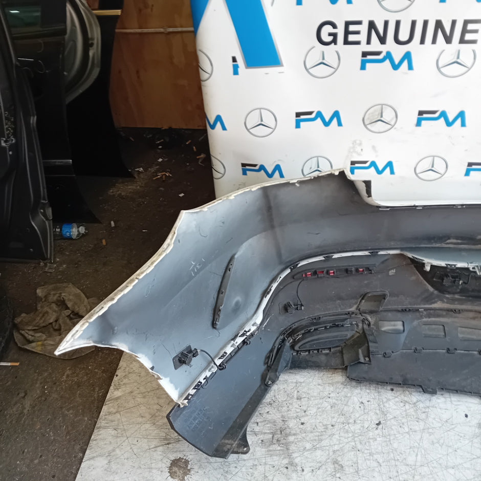MERCEDES BENZ GLE C292 COUPE REAR BUMPER A2928851425 2016 WHITE COMPLETE FMX157