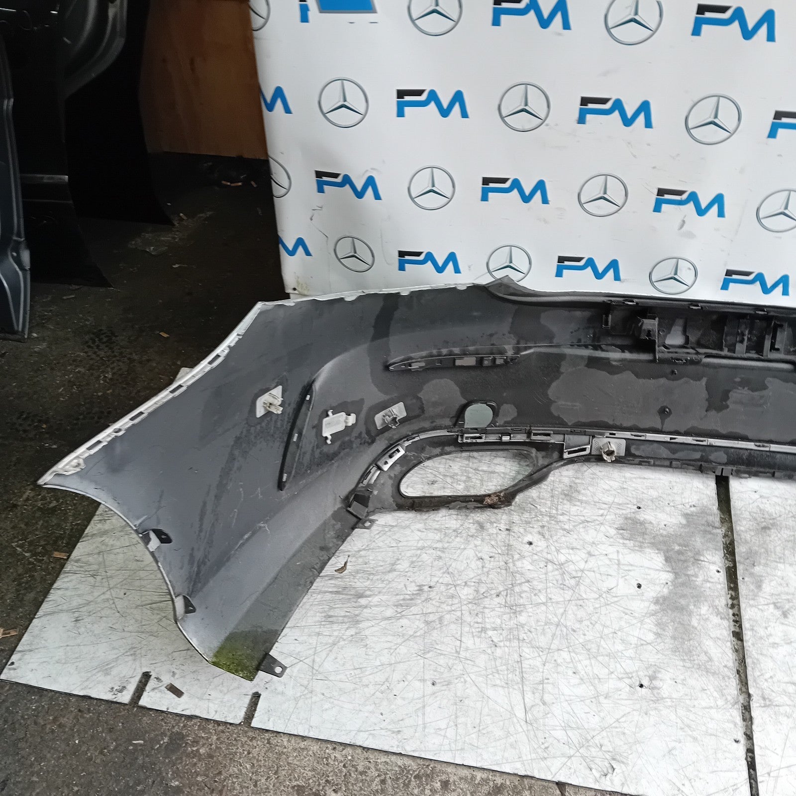 MERCEDES BENZ C-CLASS W205 SLN REAR BUMPER 2014 ON SILVER  A2058850138 FMX38