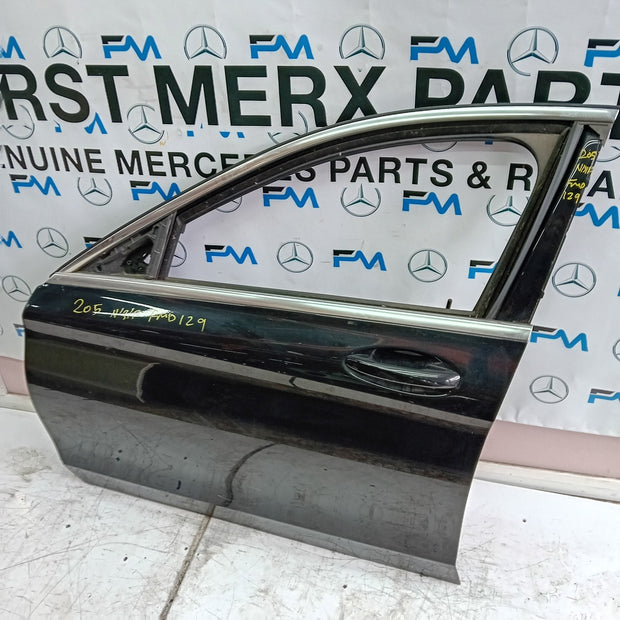 MERCEDES BENZ C-CLASS W205 PASSENGER SIDE FRONT DOOR N/S/F  BLACK FMD129