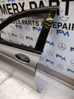 MERCEDES C-CLASS W205 PASSENGER SIDE FRONT DOOR N/S/F COMPLETE SILVER FMD105