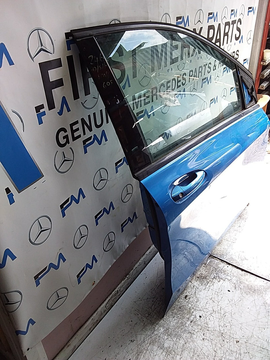 MERCEDES B-CLASS W246 DRIVER FRONT DOOR OSF BLUE 2012-19 COMPLETE FMD605