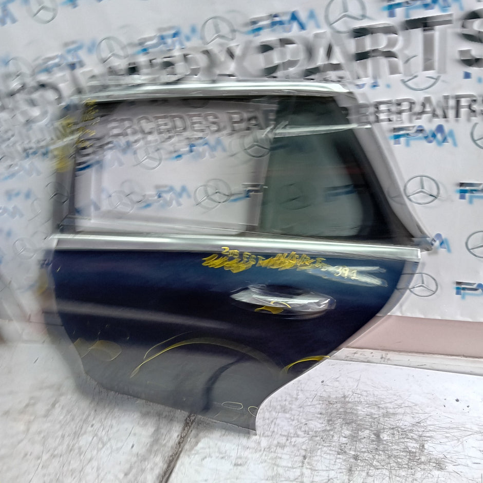 MEECEDS C-CLASS S205 EST PASSENGER REAR DOOR NSR BLUE 2014 ON COMPLETE FMD391