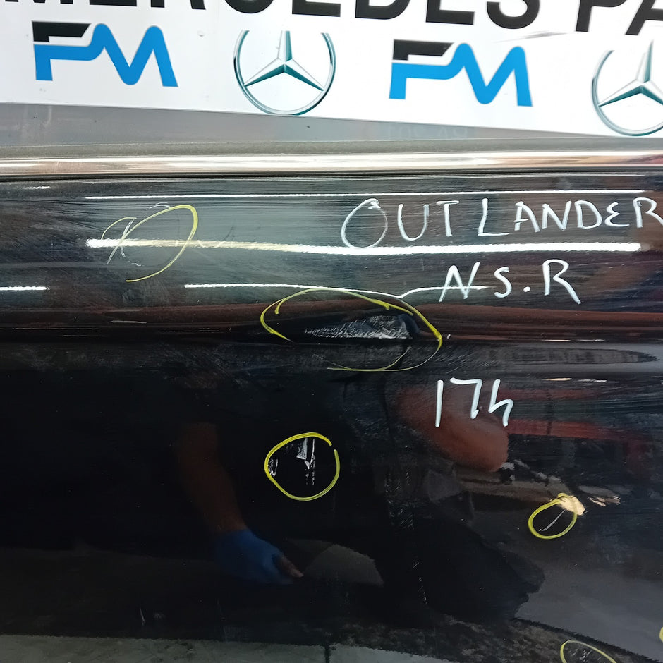 MITSUBISHI OUTLANDER MK3 PASSENGER REAR DOOR NSR 2013 BLACK FMD498