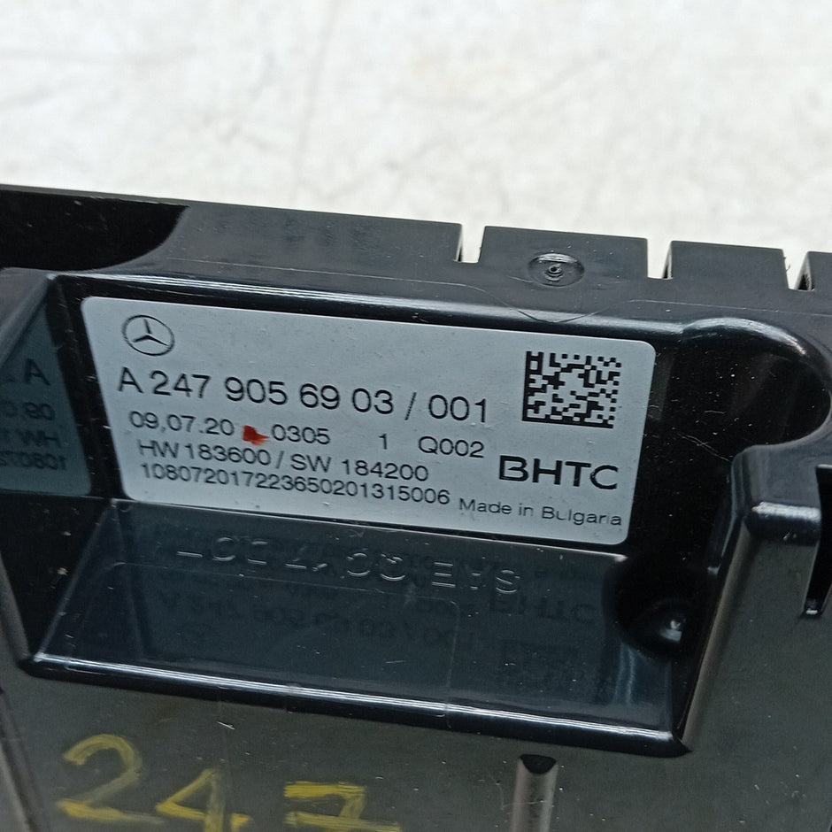 MERCEDES A B CLASS W177 W247 HEATER CLIMATE CONTROL PANEL A2479056903 FM001341