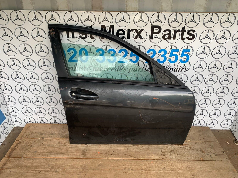 MERCEDES BENZ C CLASS W204 OFF SIDE FRONT DOOR 2008-2014 COMPLETE 