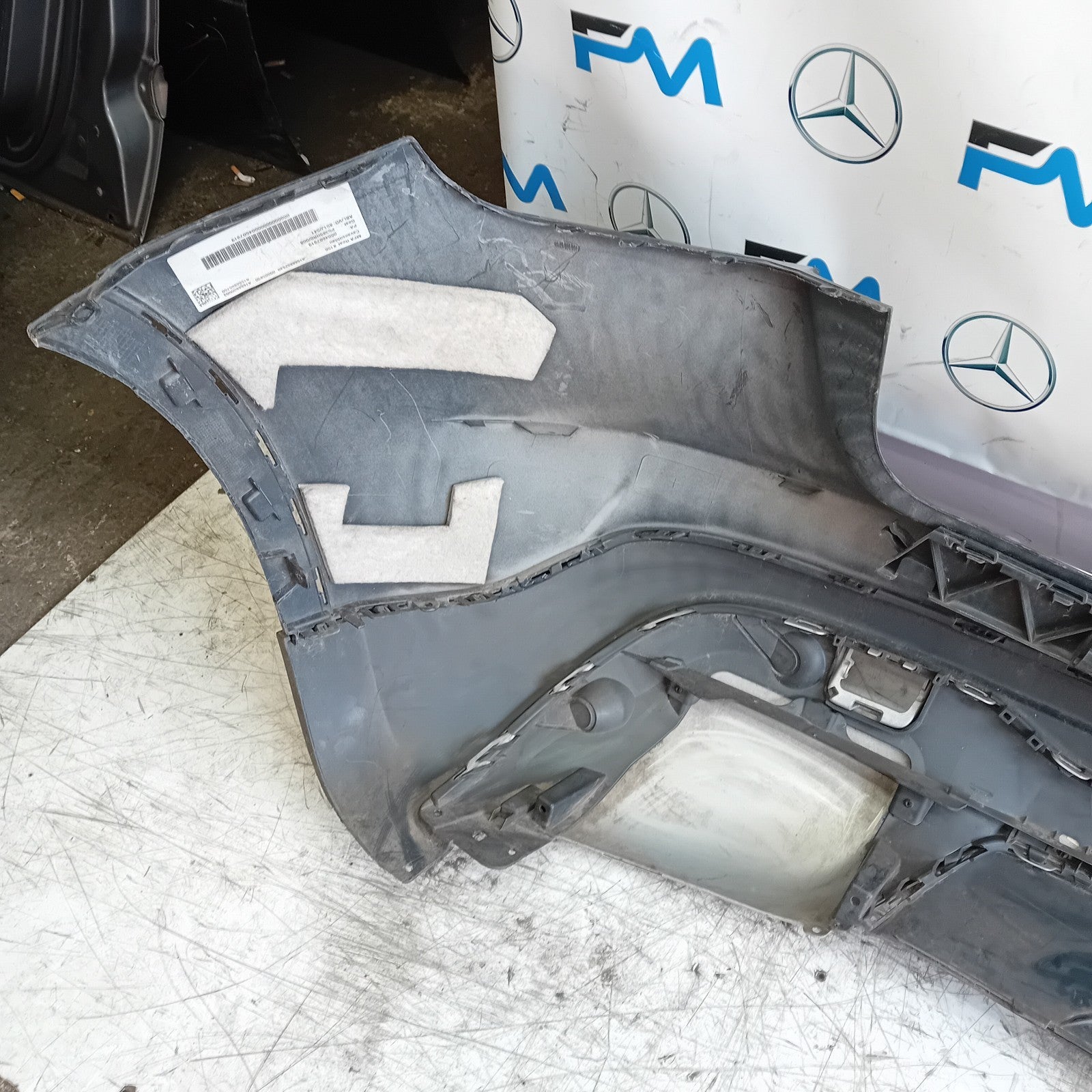 MERCEDES BENZ GLA W156 REAR BUMPER BLUE 2013-19 ON A1568802540 COMPLETE FMX122