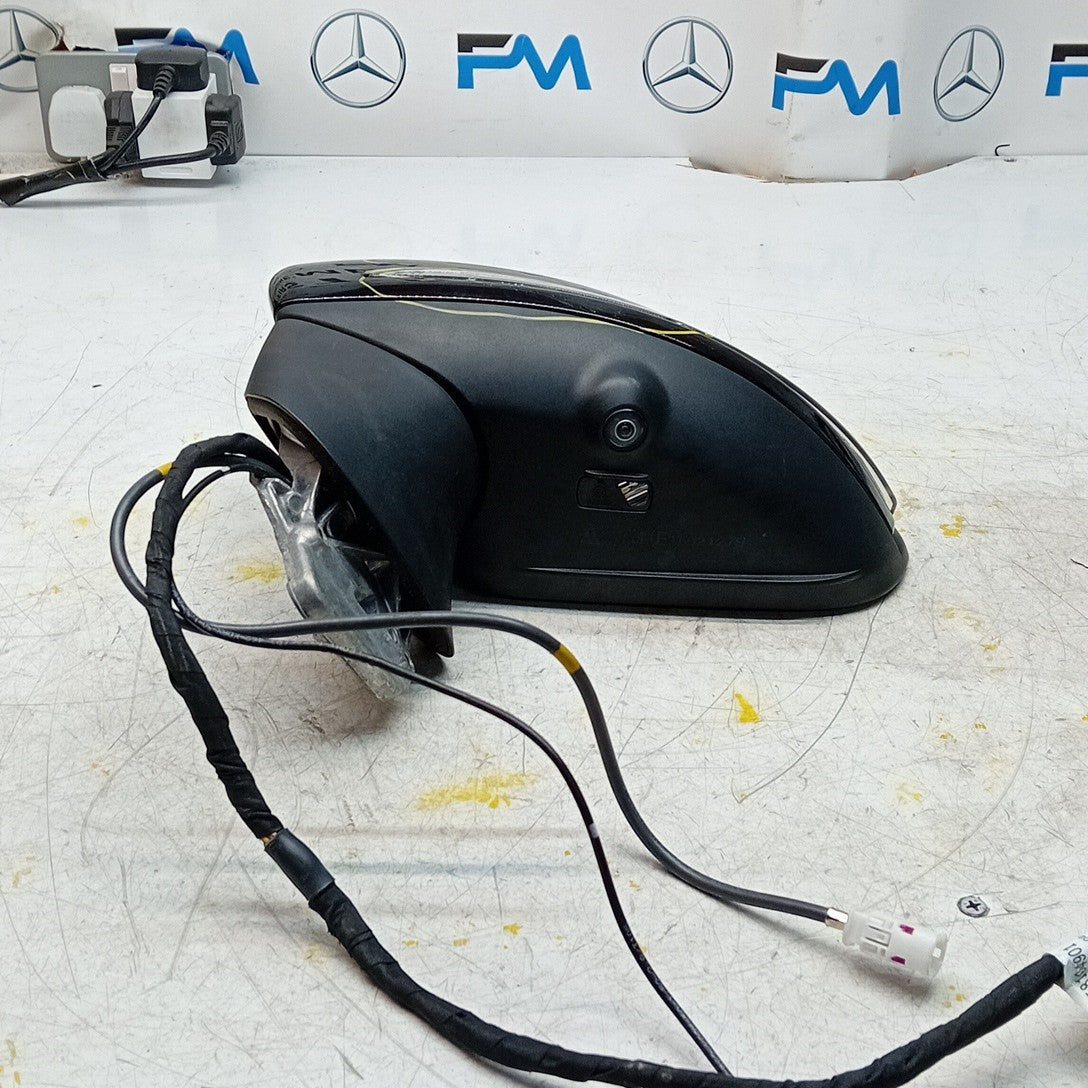 MERCEDES C-CLASS W205 PASSENGER WING MIRROR NS BLACK PL CAMERA A2058104901 FMM75