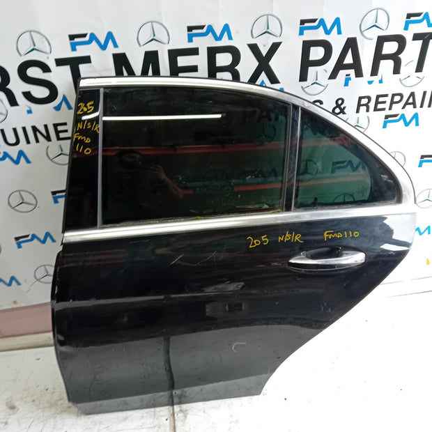 MERCEDES BENZ  C-CLASS W2O5 PASSENGER SIDE REAR DOOR N/S/R COMPLETE BLACK FMD110