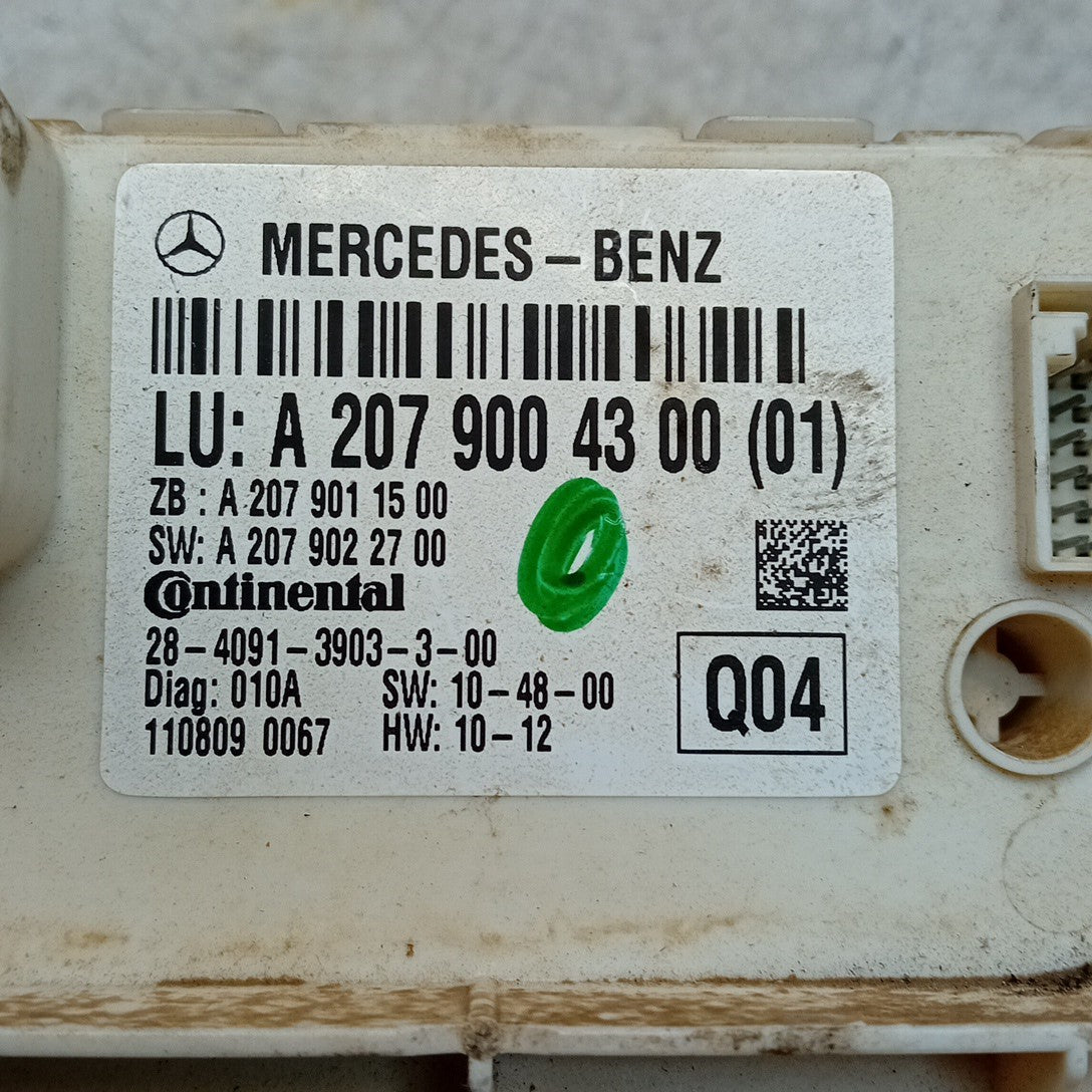 MERCEDES BENZ E-CLASS A207 CONVERTIBLE ROOF CONTROL MODULE A2079004300 FM001611