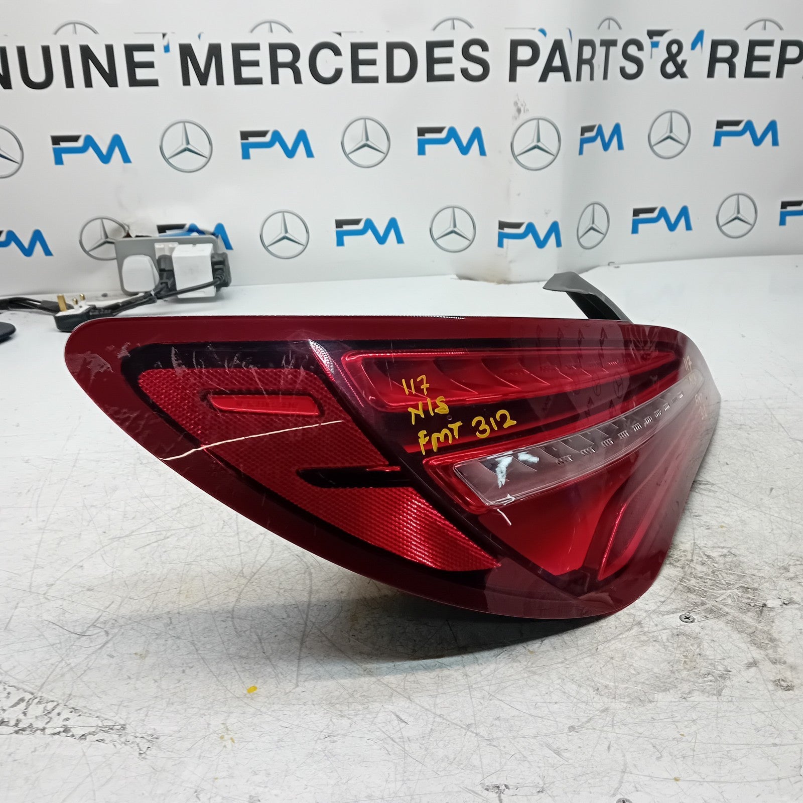 MERCEDES CLA W117 PASSENGER SIDE LEFT REAR TAIL LIGHT 2018 A1179063900 FMT312