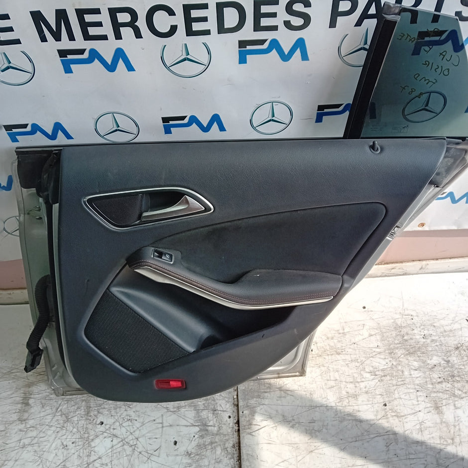 MEECEDES CLA W117 ESTATE PASSENGER REAR DOOR NSR 2013-19 SILVER COMPLETE FMD287