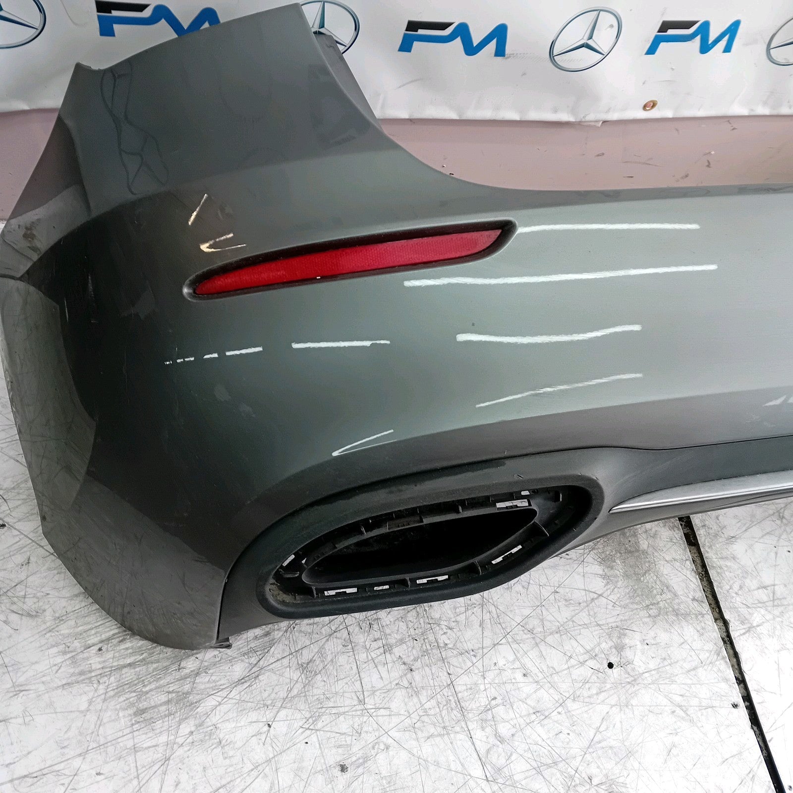 MERCEDES BENZ  A-CLASS W177 REAR BUMPER 2018 A1778800500 GREY COMPLETE FMX24