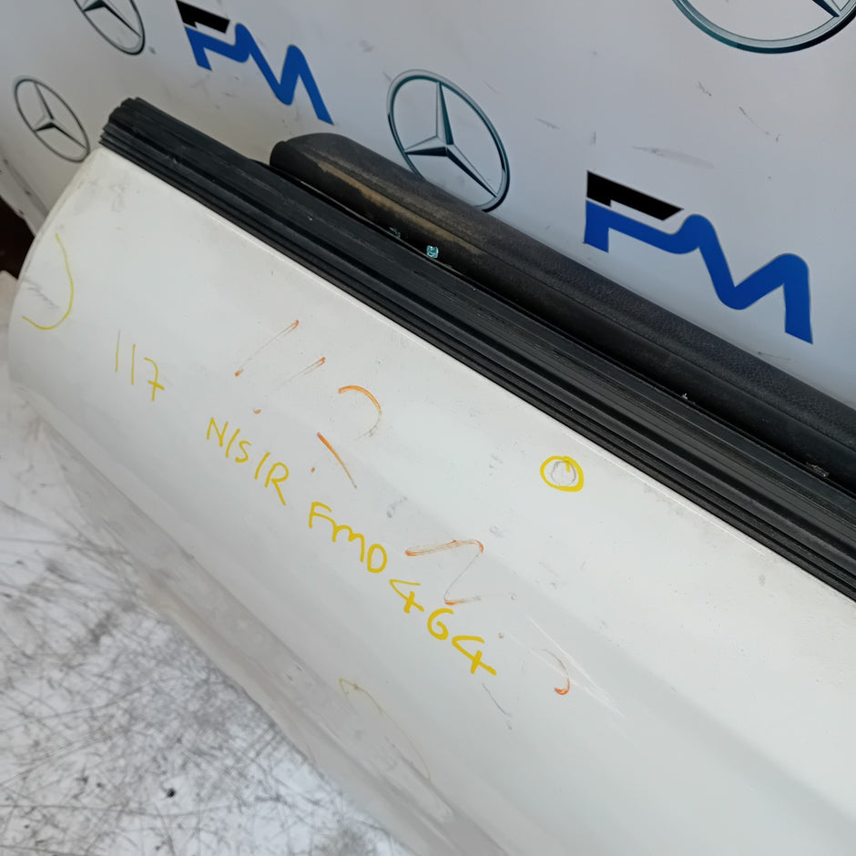 MERCEDES CLA W117 PASSENGER REAR DOOR NSR WHITE 2013-19 COMPLETE FMD464