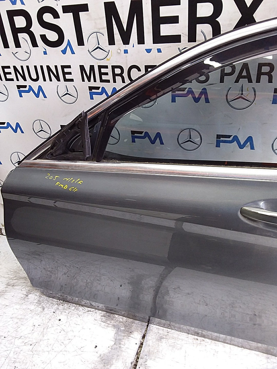 MERCEDES C-CLS W205  SLN PASSENGER FRONT DOOR NSF GREY 2014 ONWARDS  FMD611