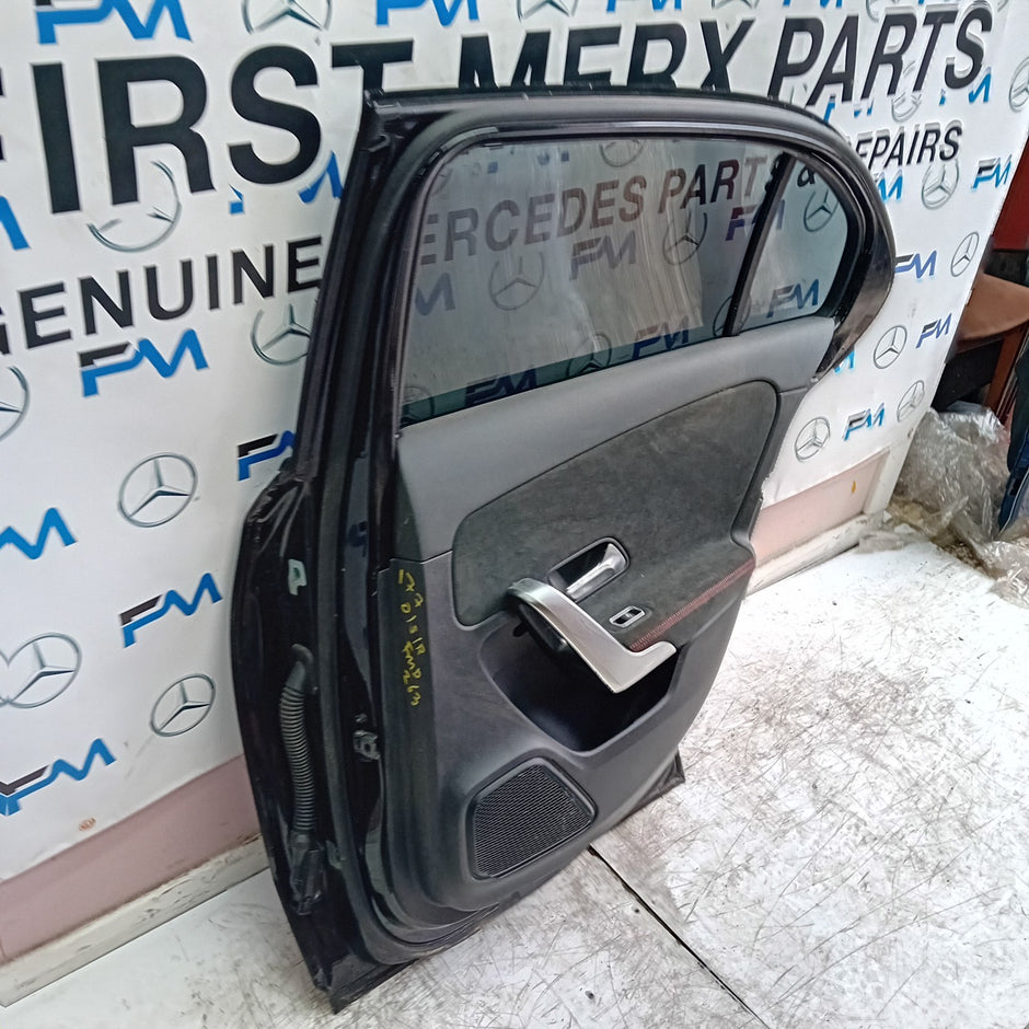 MERCEDES A-CLASS W177 SLN DRIVER REAR DOOR OSR BLACK 2018 ON COMPLETE FMD263