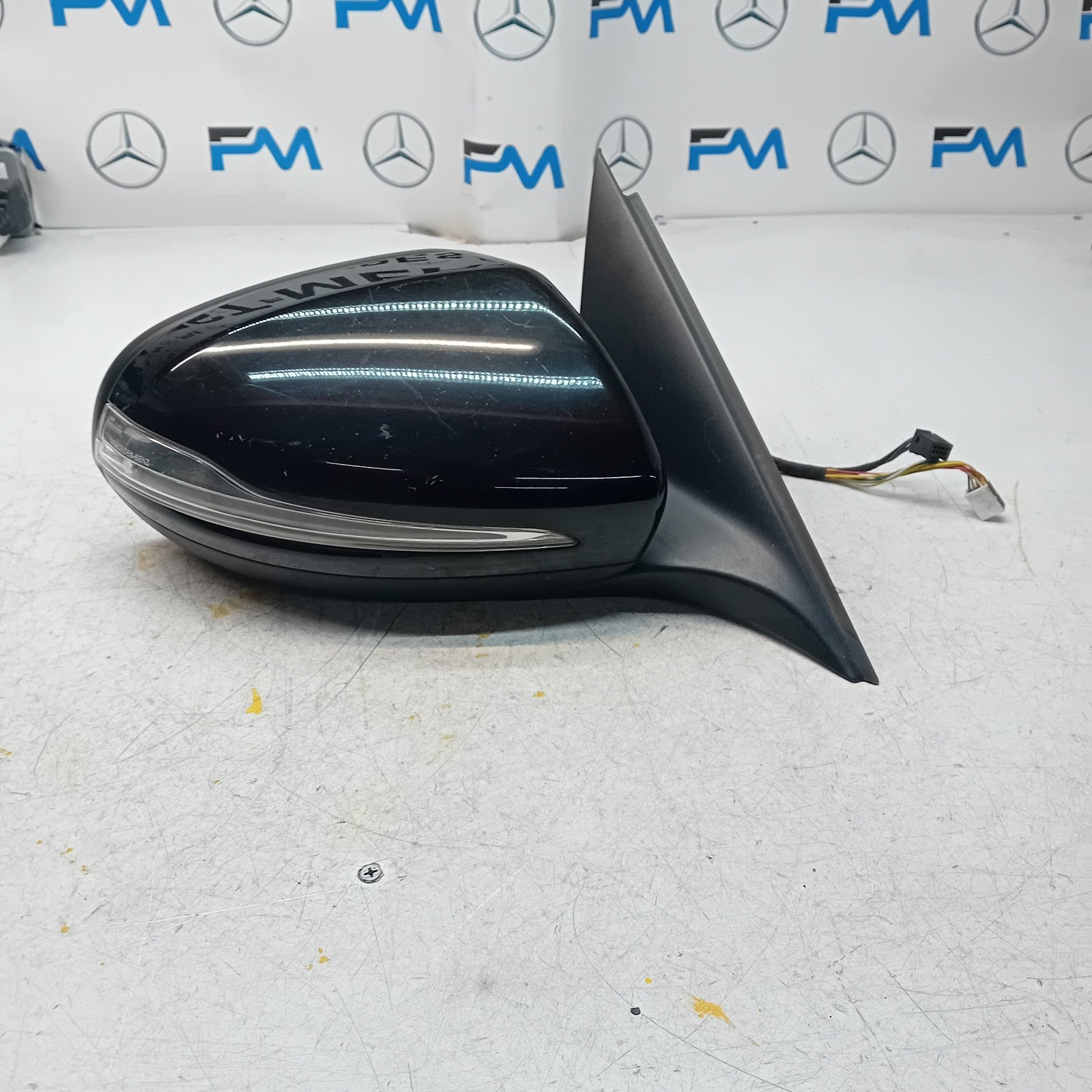 MERCEDES C-CLASS 2014 On W205 DRIVER SIDE WING MIRROR BLACK FMM5