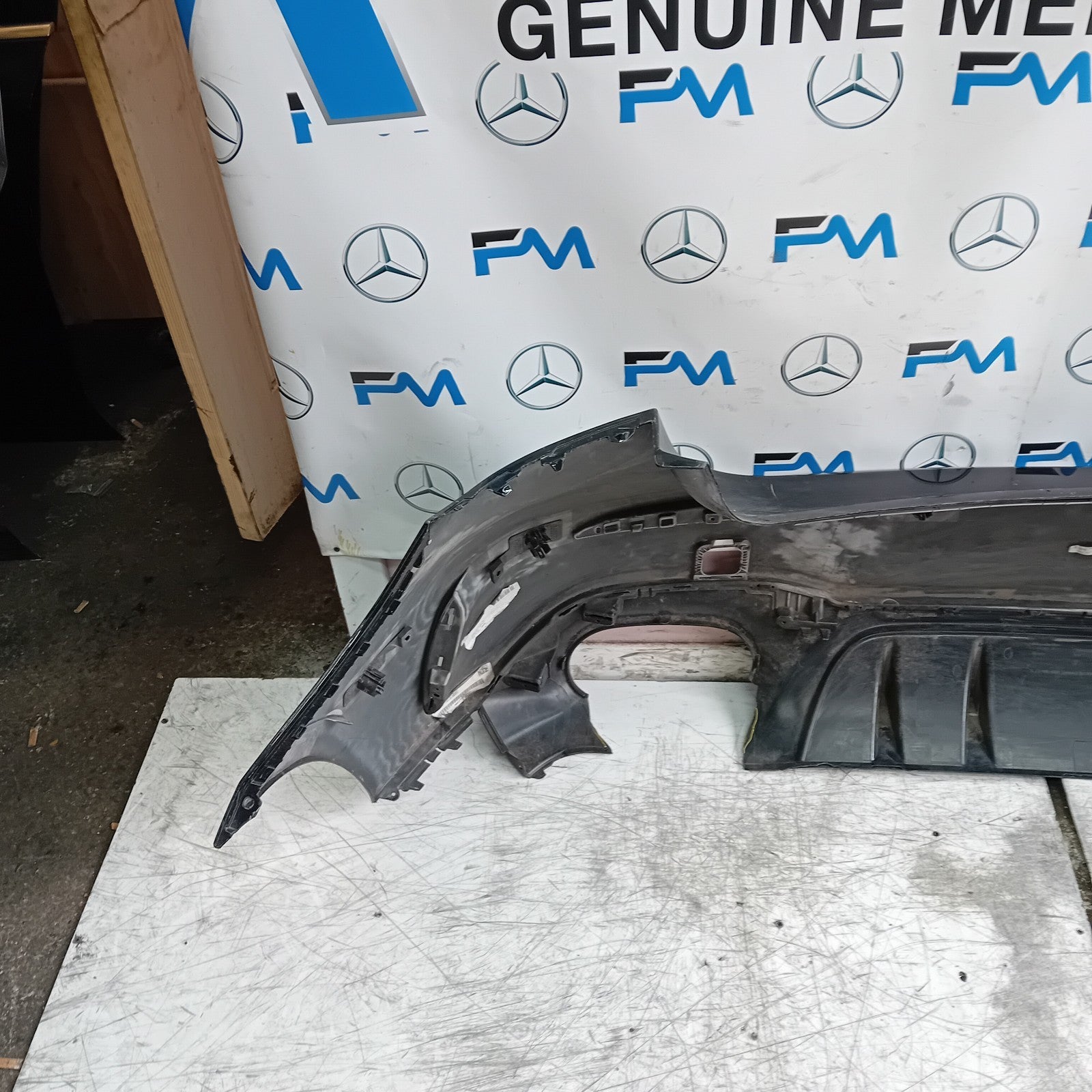 MERCEDES BENZ  A-CLASS W177 REAR BUMPER 2018 A1778808101 BLACK FMX26
