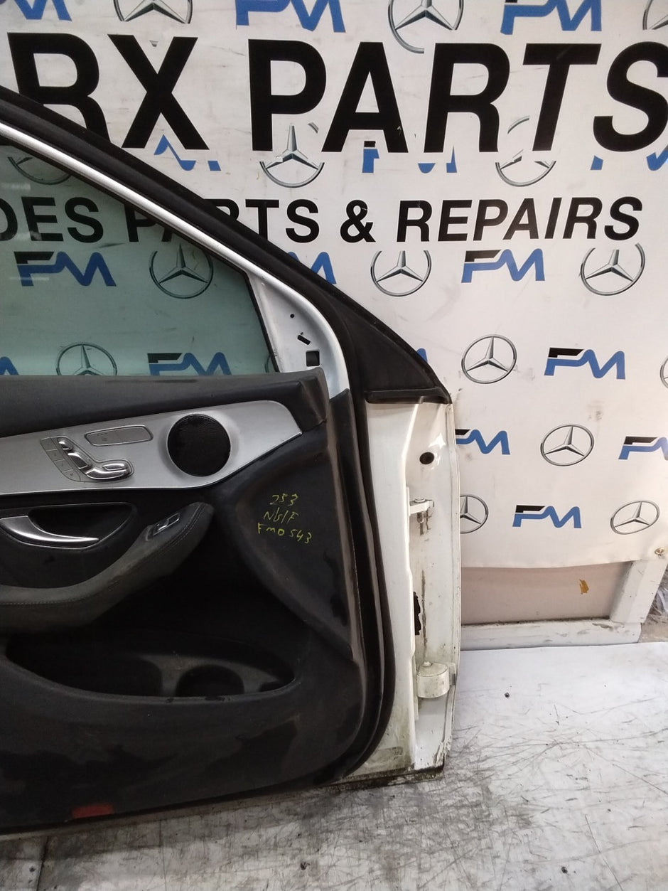 MERCEDES GLC W253 COUPE PASSENGER FRONT DOOR NSF WHITE 2016-2019 FMD543