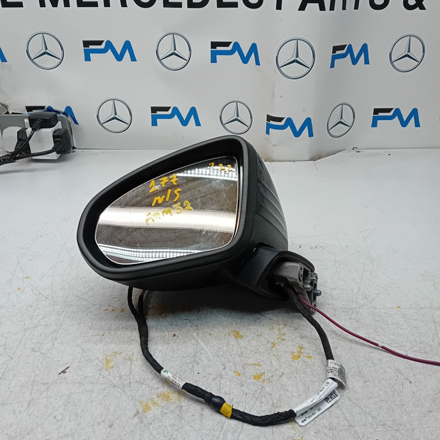 MERCEDES A-CLASS  W177 PASSENGER SIDE WING MIRROR A1778105304 BLACK FMM32