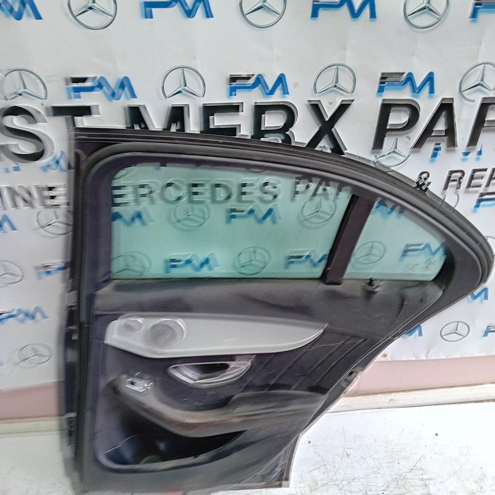 MERCEDES BENZ C-CLASS W205 DRIVER SIDE REAR DOOR O/S/R  GREY FMD131
