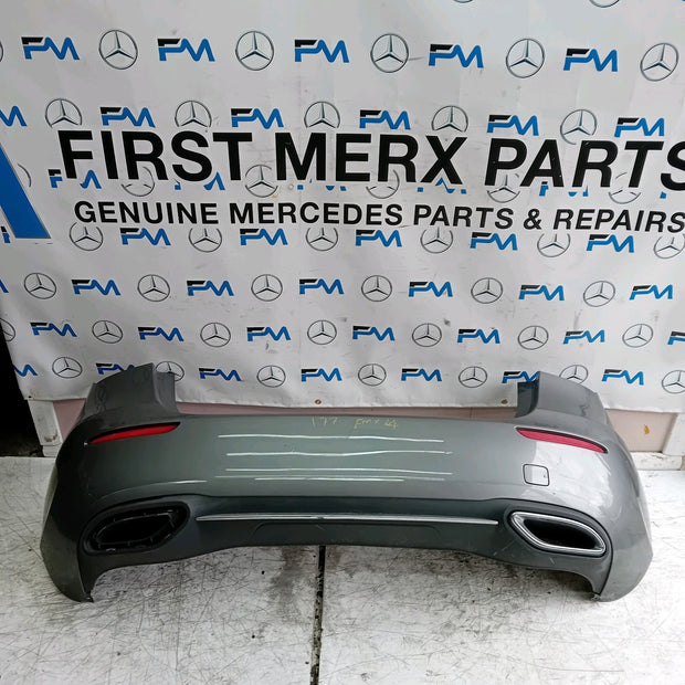 MERCEDES BENZ  A-CLASS W177 REAR BUMPER 2018 A1778800500 GREY COMPLETE FMX24