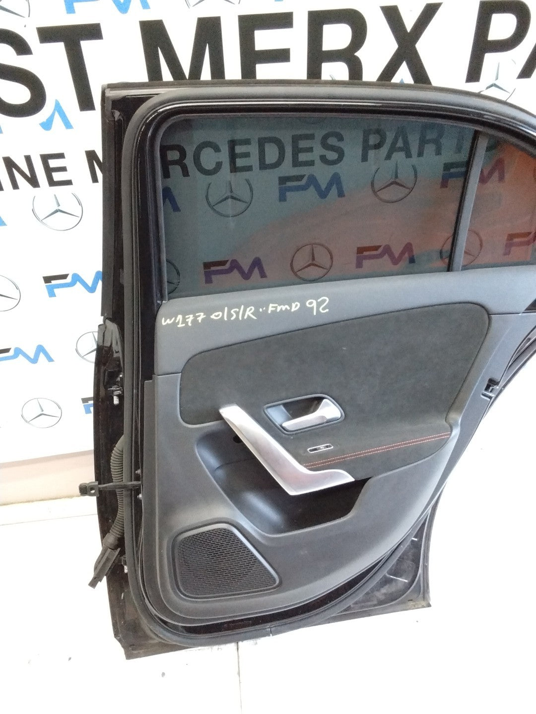 MERCEDES BENZ  A-CLASS W177 DRIVER SIDE REAR DOOR O/S/R COMPLETE BLACK FMD92