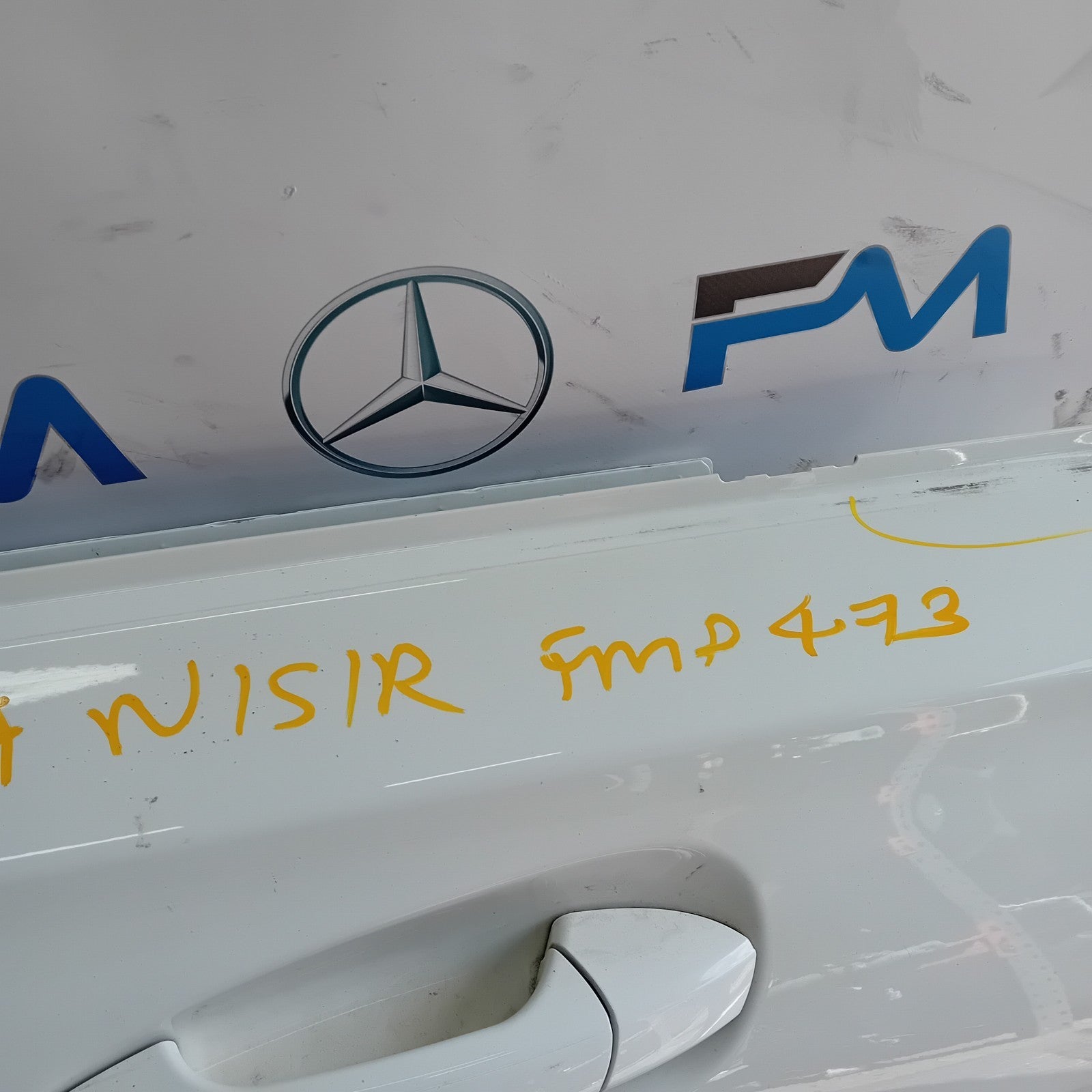 MERCEDES BENZ  CLA W117 PASSENGER REAR DOOR NSR WHITE 2014 FMD473