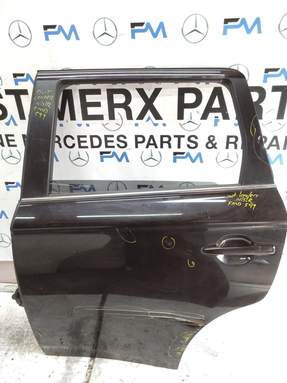 MITSUBISHI OUTLANDER PASSENGER REAR DOOR NSR BLACK   FMD599