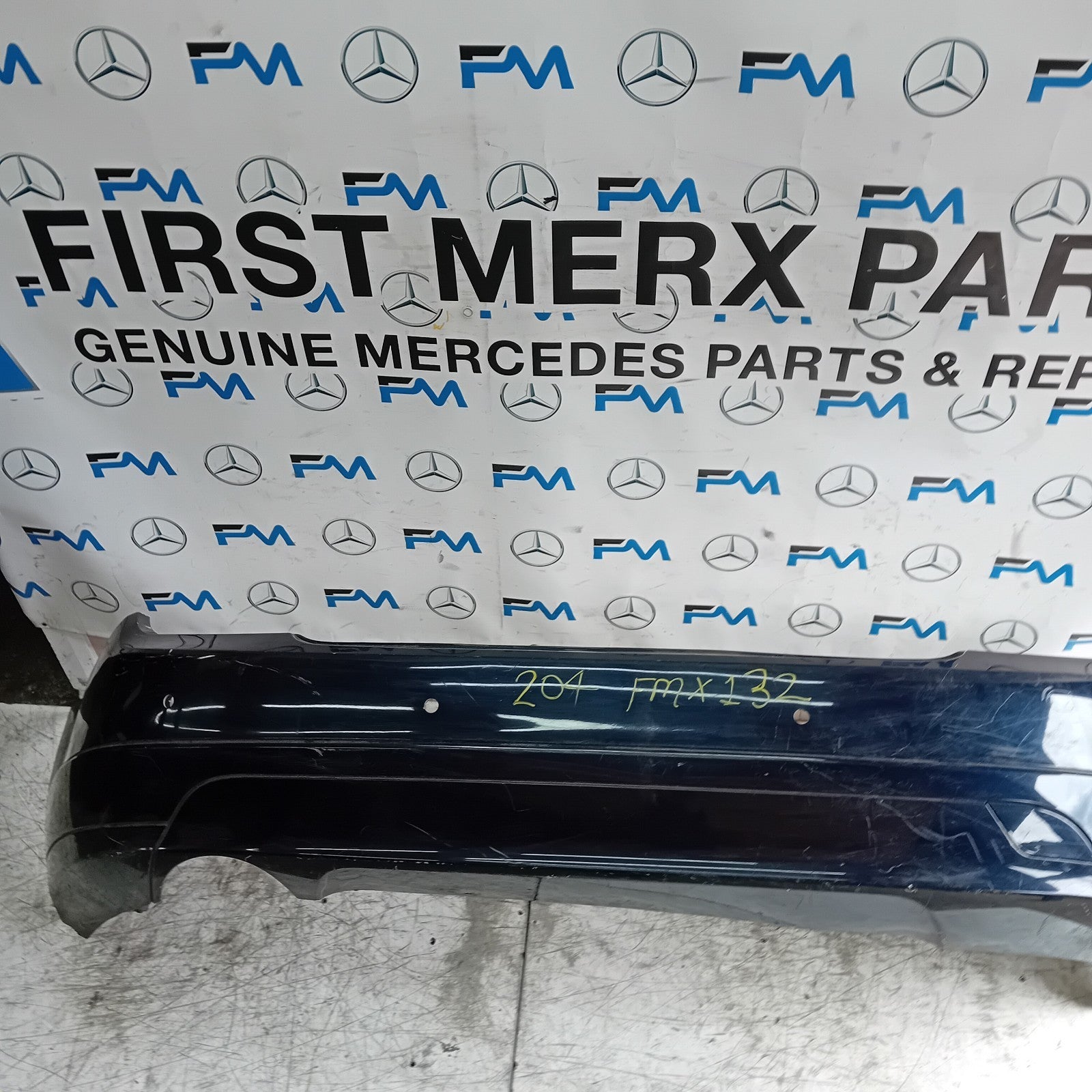 MERCEDES BENZ C-CLASS W204 REAR BUMPER BLUE 2011 A2048850025 FMX132
