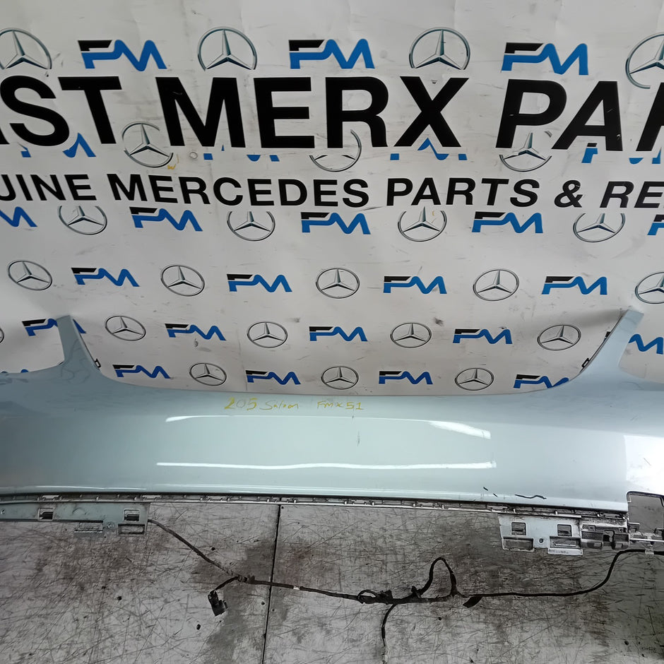 MERCEDES BENZ C-CLASS W205 REAR BUMPER 2015 SILVER A2058555738 FMX51