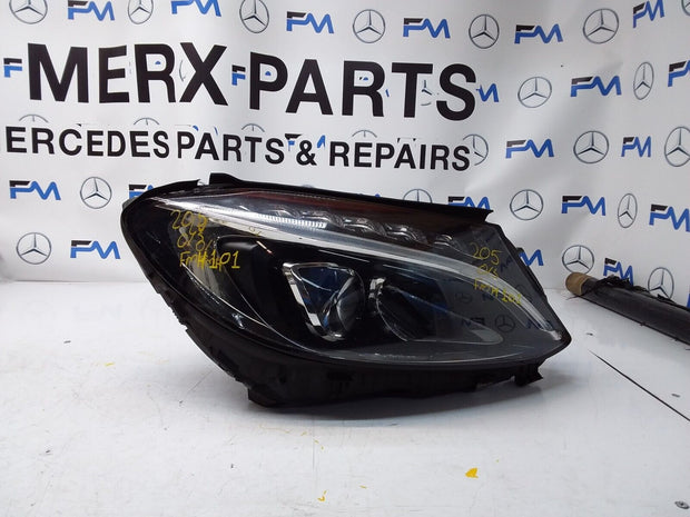 2018 MERCEDES C CLASS W205 HEADLIGHT FACELIFT DRIVER OS A2059067603 FMH101 