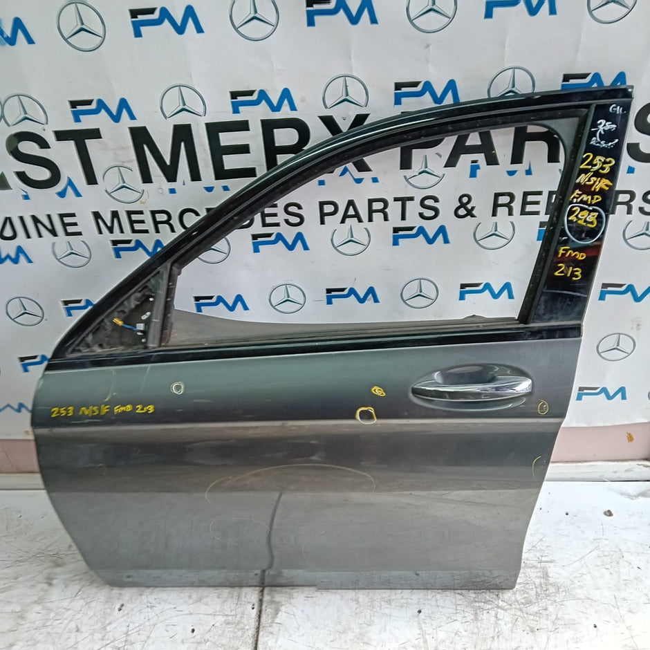 MERCEDES GLC X253 PASSENGER FRONT DOOR NSF BLACK 2016 ON GREY COMPLETE FMD213
