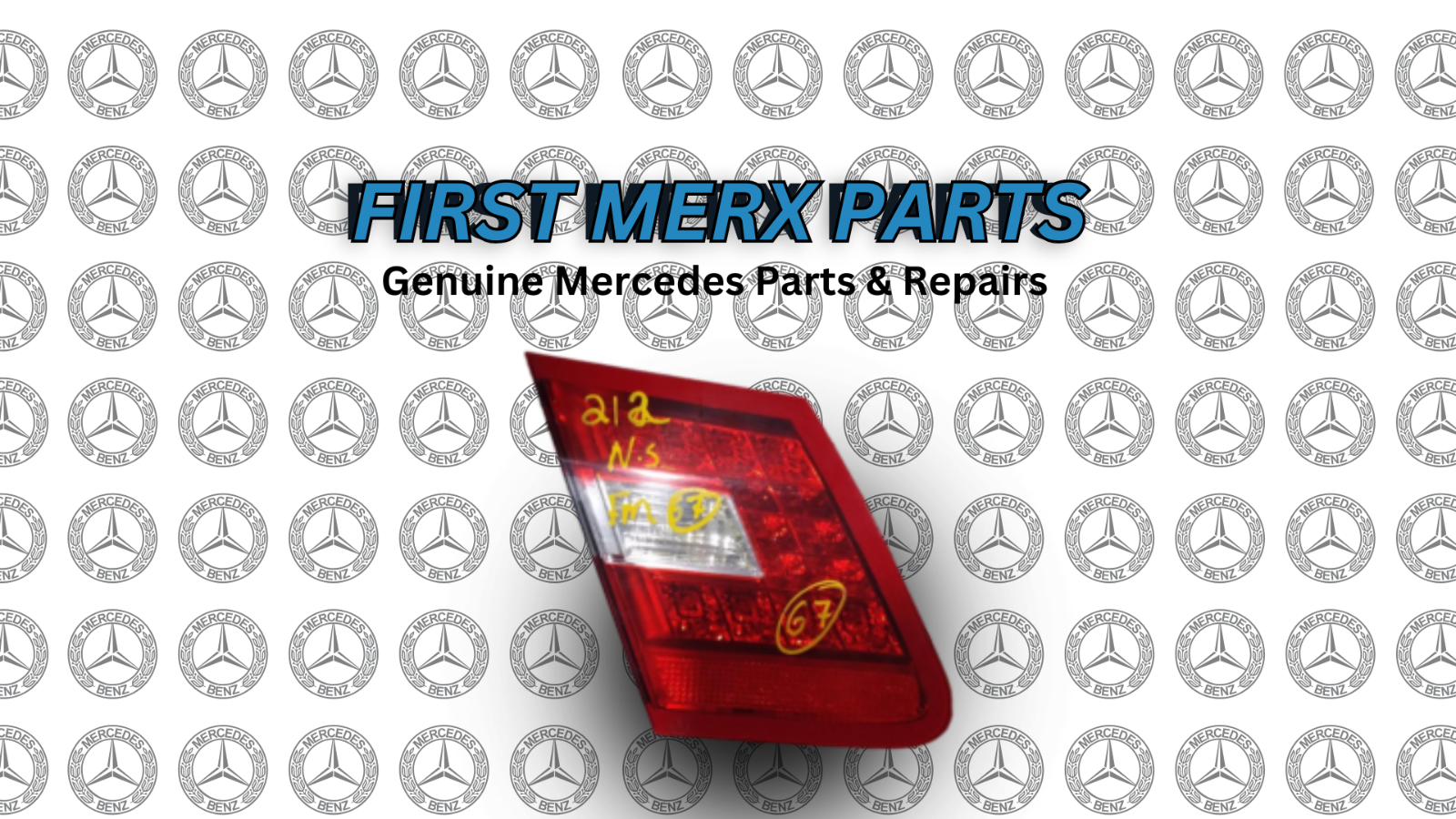MERCEDES E CLASS W212 PASSENGER SIDE REAR LIGHT A2128200761 FM67 2016-21