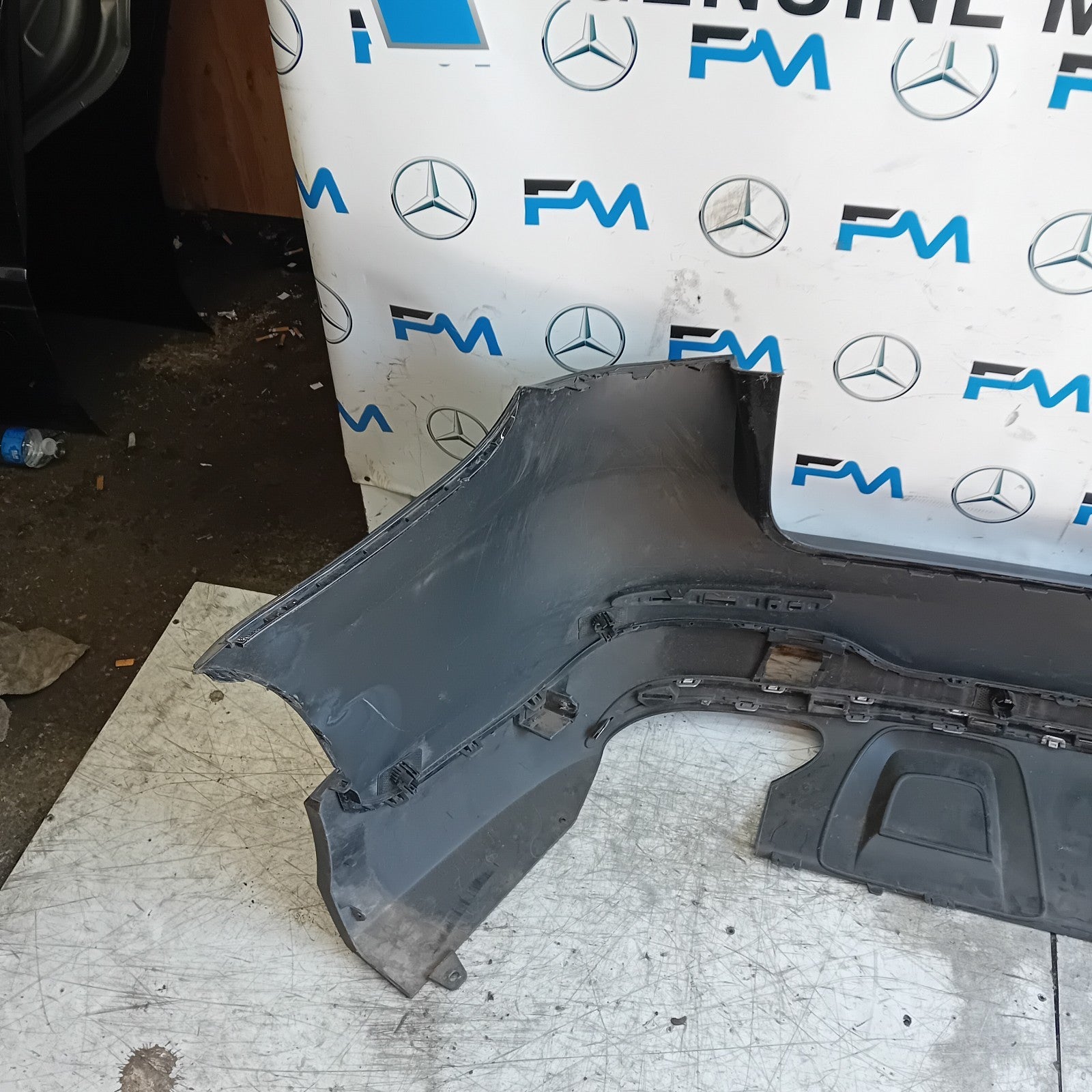 MERCEDES BENZ GLC W253 REAR BUMPER A2538850200 2016 BLACK FMX154