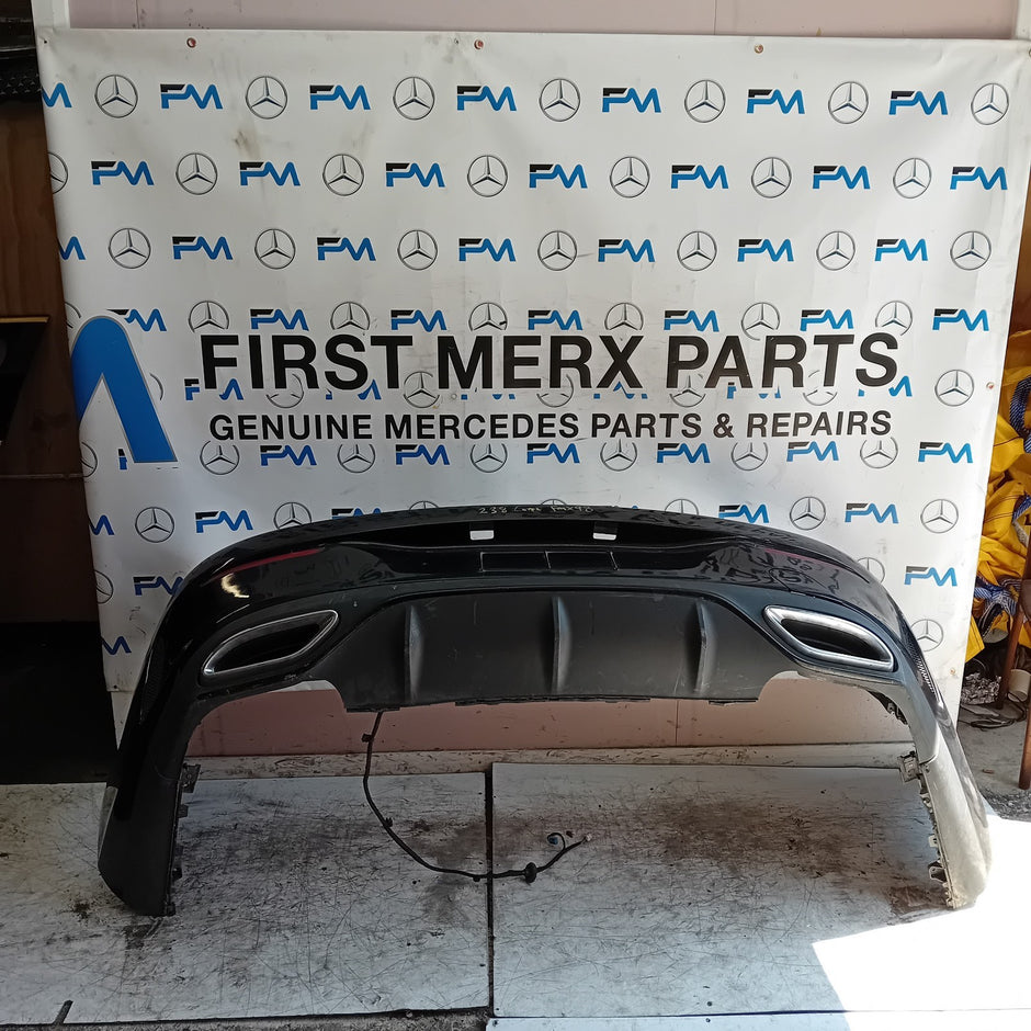 MERCEDES BENZ E-CLASS C238 COUPE BLACK REAR BUMPER 2016 ON COMPLETE FMX98